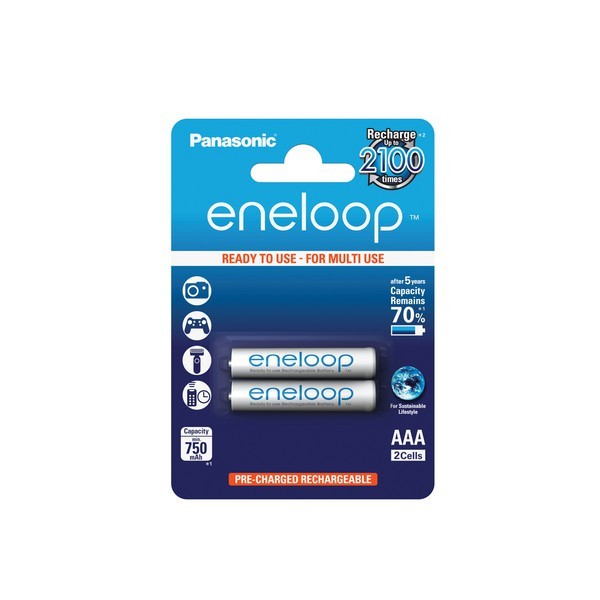 Panasonic eneloop Batteri AAA – 2x (BK-4MCCE/2BE)